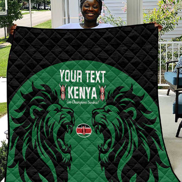 Custom Kenya Rugby Quilt 2024 Go Champions Simbas - Green LT14