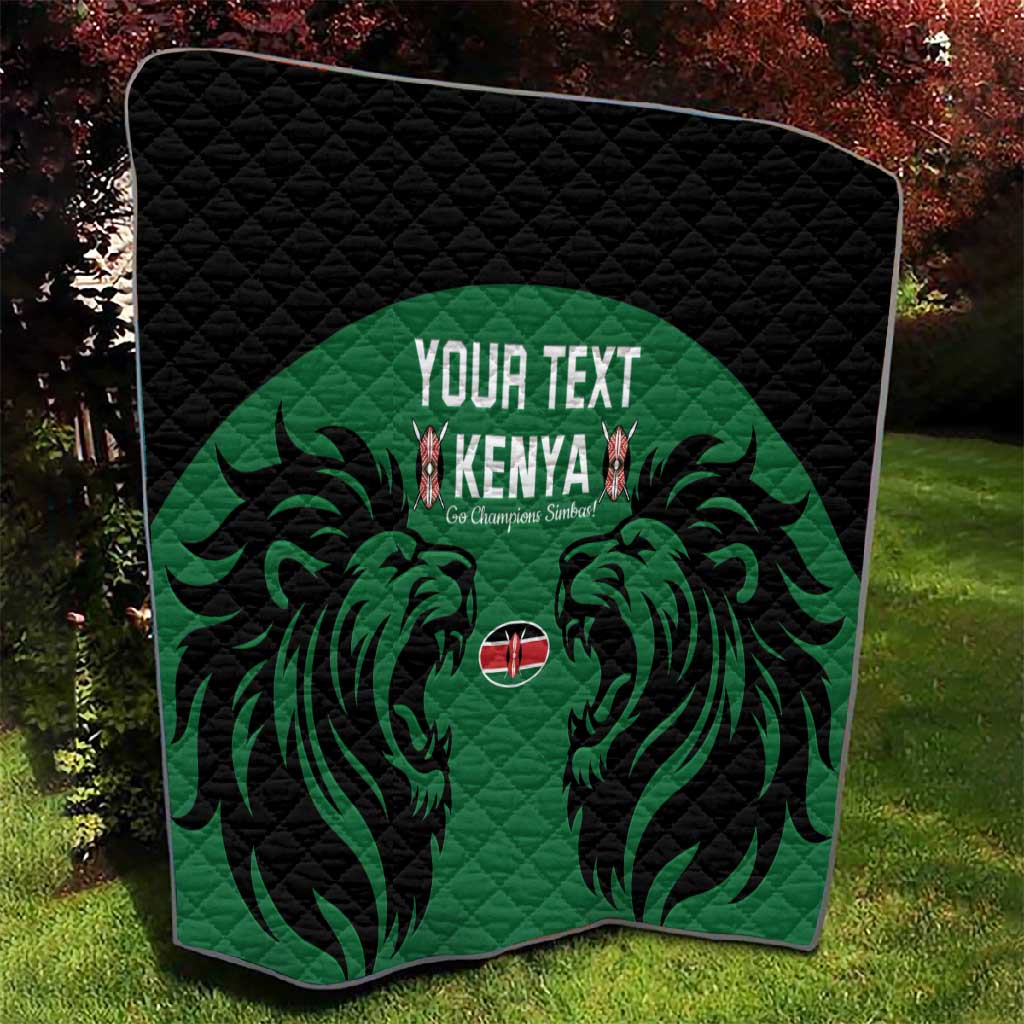 Custom Kenya Rugby Quilt 2024 Go Champions Simbas - Green LT14