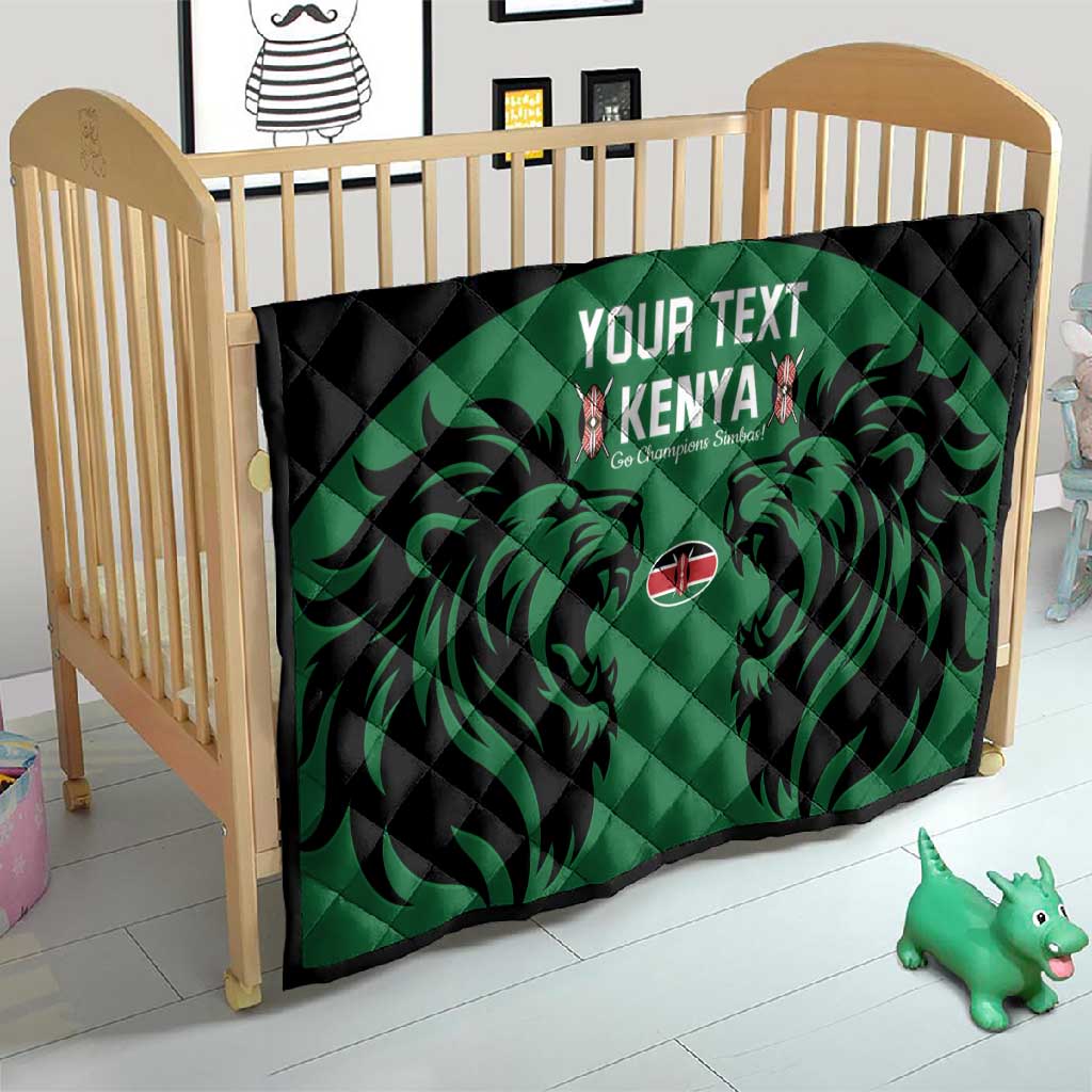 Custom Kenya Rugby Quilt 2024 Go Champions Simbas - Green LT14