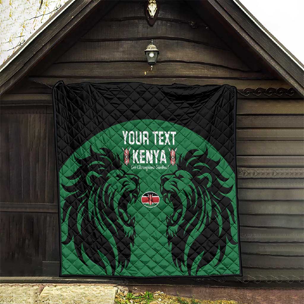 Custom Kenya Rugby Quilt 2024 Go Champions Simbas - Green LT14