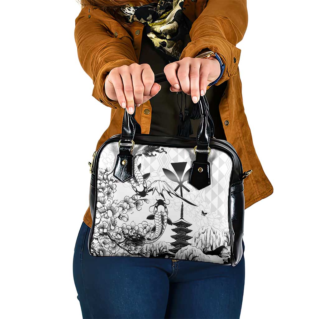 Japan And Hawaii Shoulder Handbag Sakura Koi Fish Hawaiian Lei Kanaka LT14