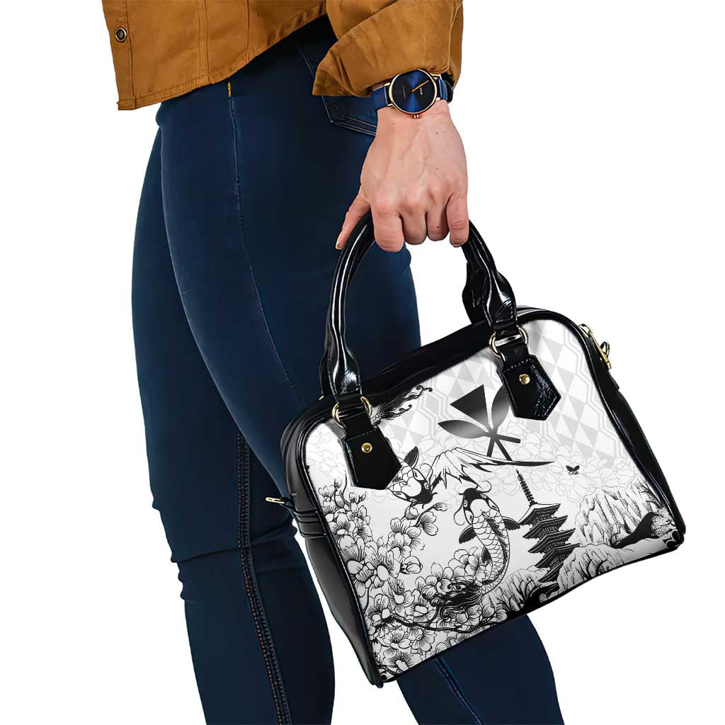 Japan And Hawaii Shoulder Handbag Sakura Koi Fish Hawaiian Lei Kanaka LT14