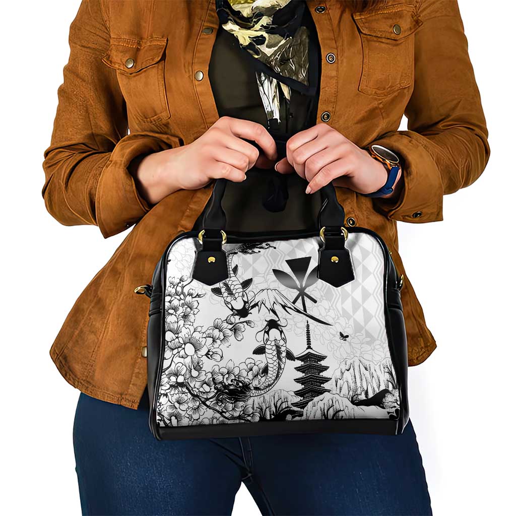 Japan And Hawaii Shoulder Handbag Sakura Koi Fish Hawaiian Lei Kanaka LT14