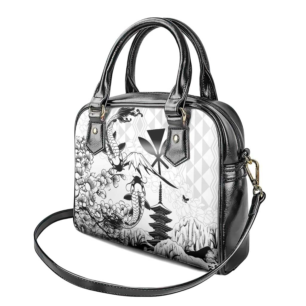 Japan And Hawaii Shoulder Handbag Sakura Koi Fish Hawaiian Lei Kanaka LT14