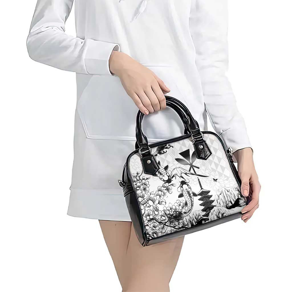 Japan And Hawaii Shoulder Handbag Sakura Koi Fish Hawaiian Lei Kanaka LT14
