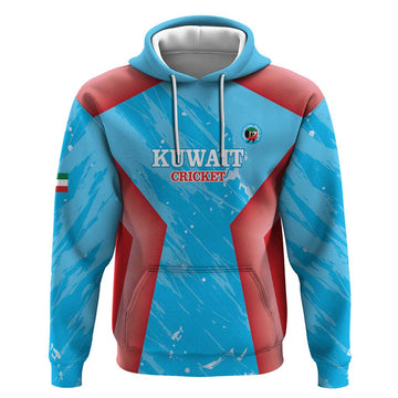 Custom Kuwait Cricket Hoodie Go Champions Grunge Style LT14