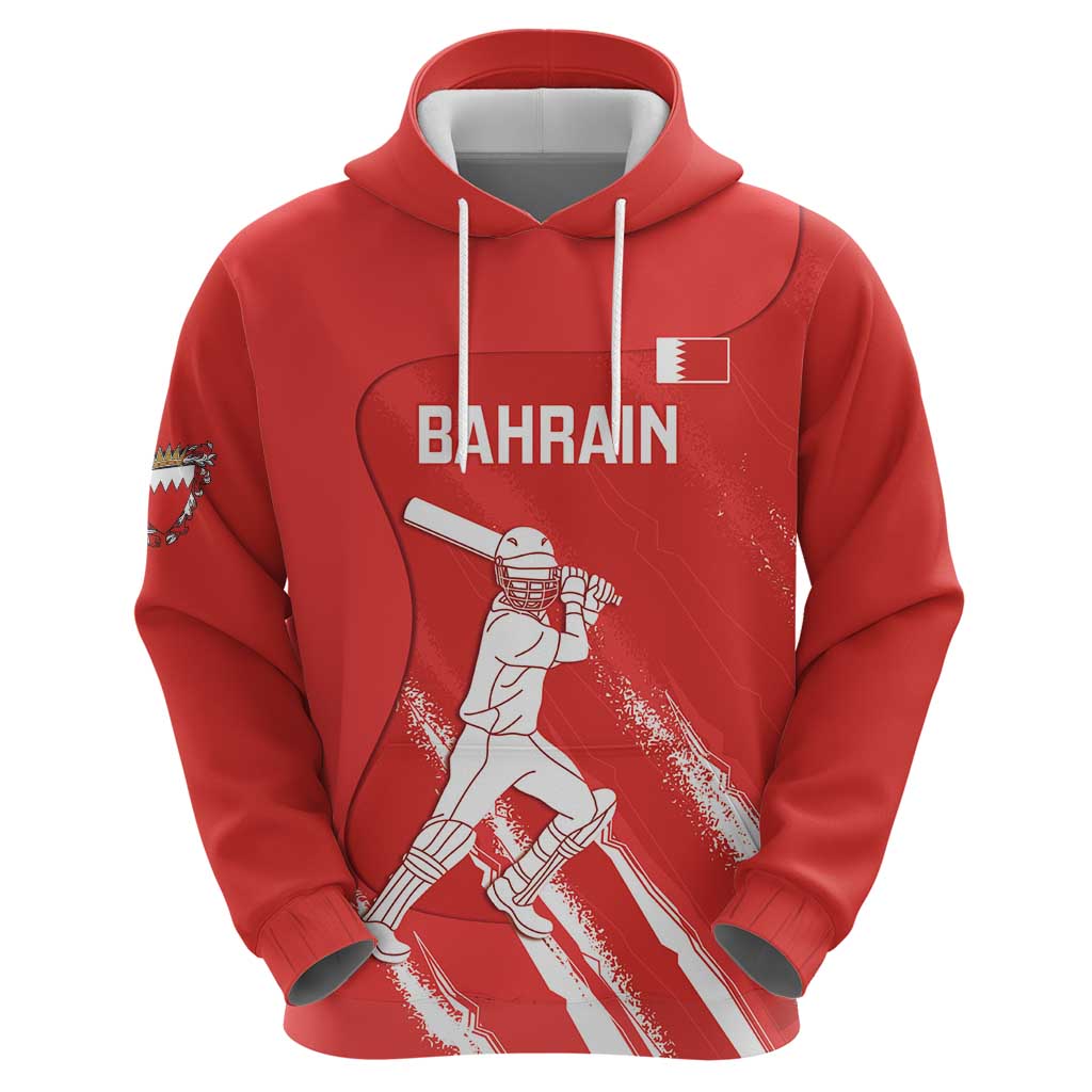Custom Bahrain Cricket Hoodie Go Champions Grunge Style LT14