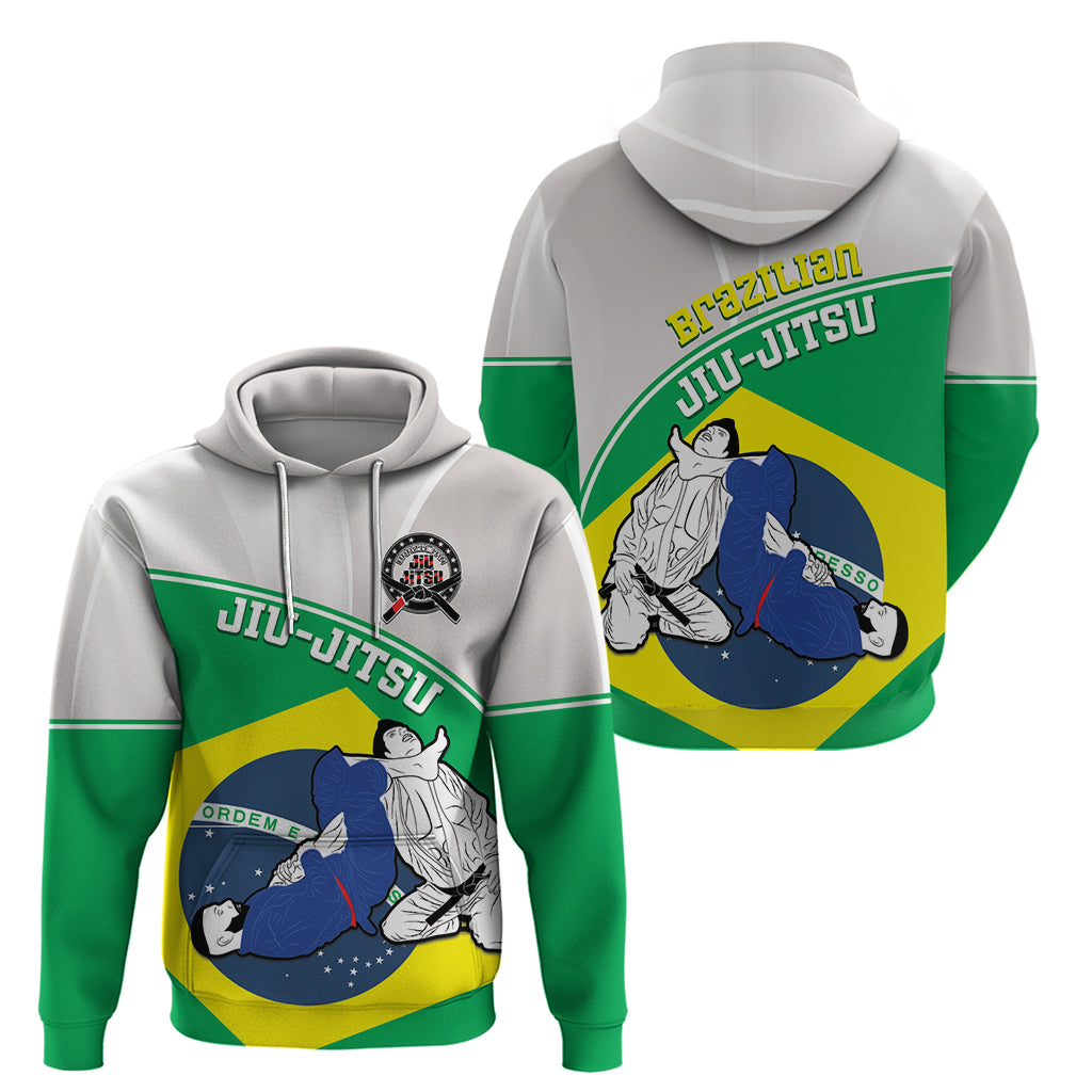 Brazil Jiujitsu Hoodie BJJ 2024 Flag Vibes LT14