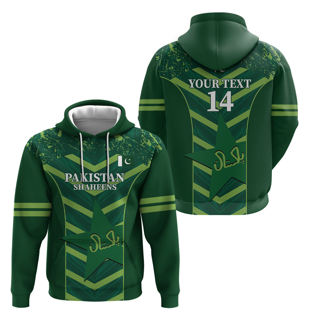 Custom Pakistan Cricket Hoodie 2024 World Cup Go Shaheens LT14