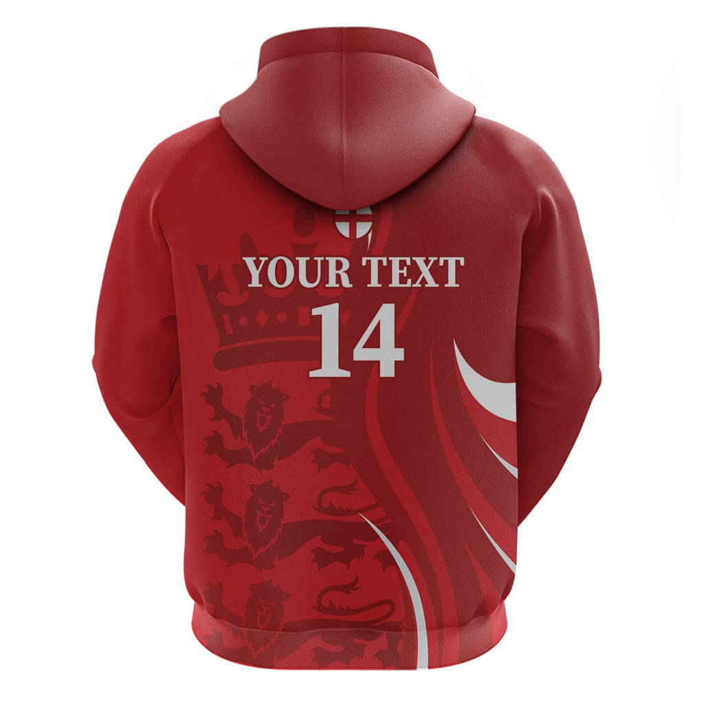 Custom England Cricket Hoodie 2024 World Cup Go Champions LT14