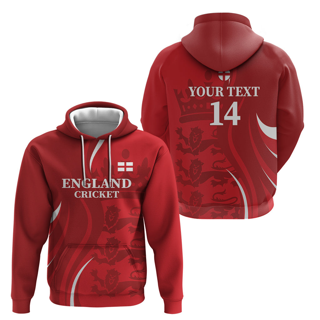 Custom England Cricket Hoodie 2024 World Cup Go Champions LT14