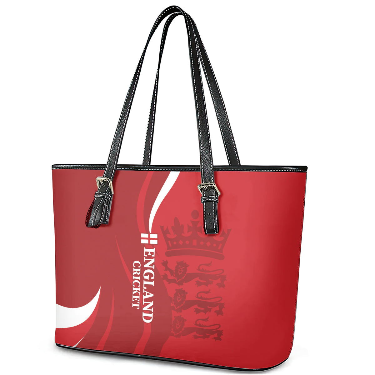 England Cricket Leather Tote Bag 2024 World Cup Go Champions LT14
