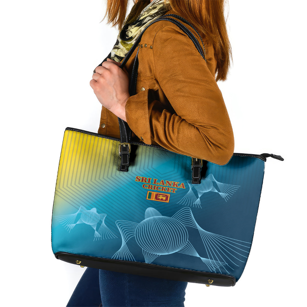Sri Lanka Cricket Leather Tote Bag 2024 World Cup Go The Lions LT14