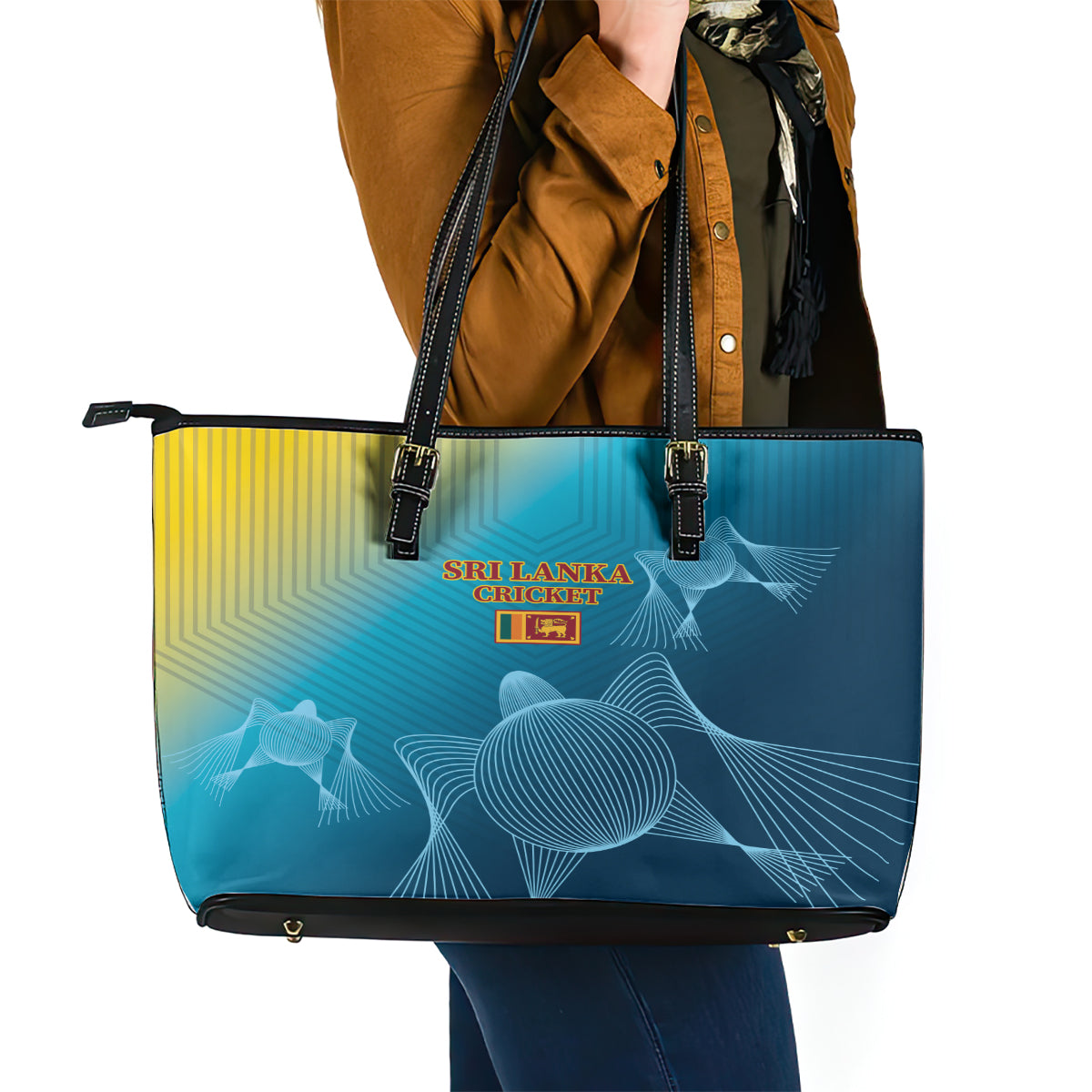 Sri Lanka Cricket Leather Tote Bag 2024 World Cup Go The Lions LT14