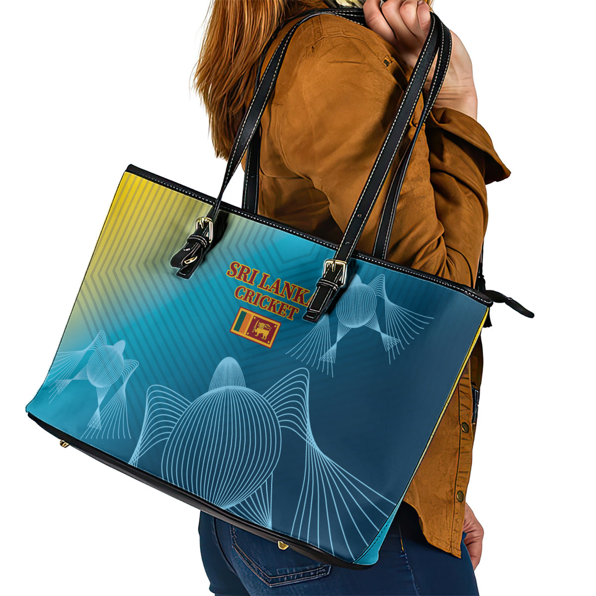 Sri Lanka Cricket Leather Tote Bag 2024 World Cup Go The Lions LT14