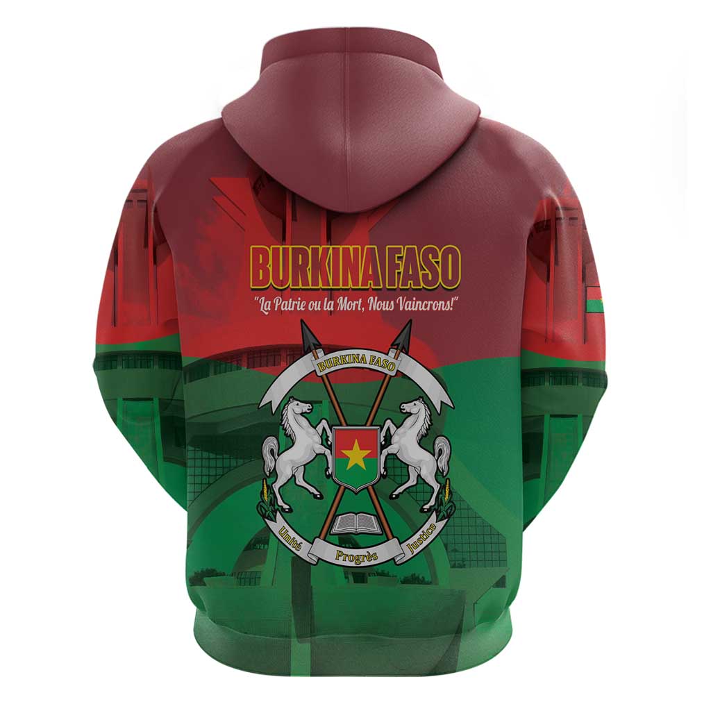 Burkina Faso Independence Day Hoodie National Heroes Monument Proud LT14