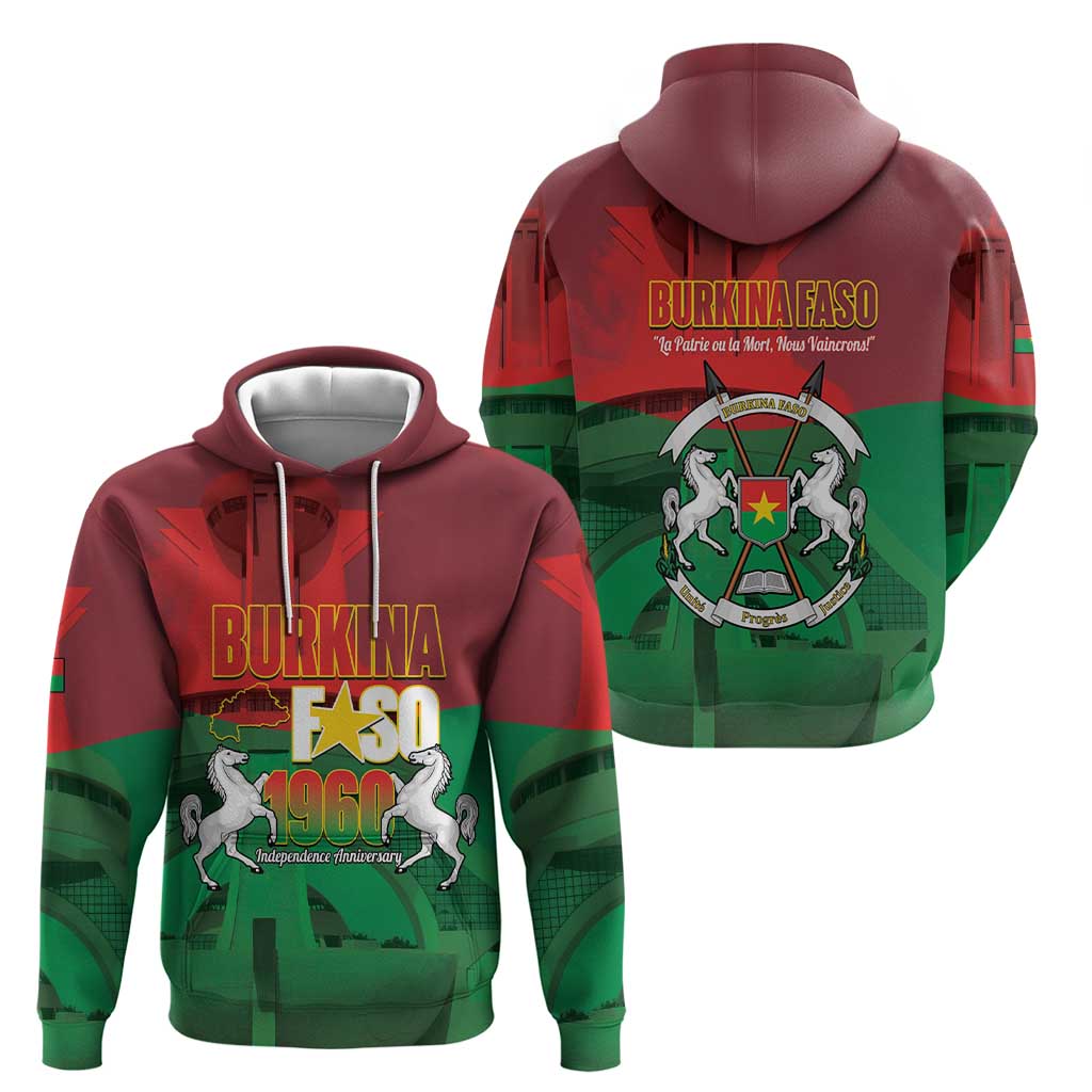 Burkina Faso Independence Day Hoodie National Heroes Monument Proud LT14