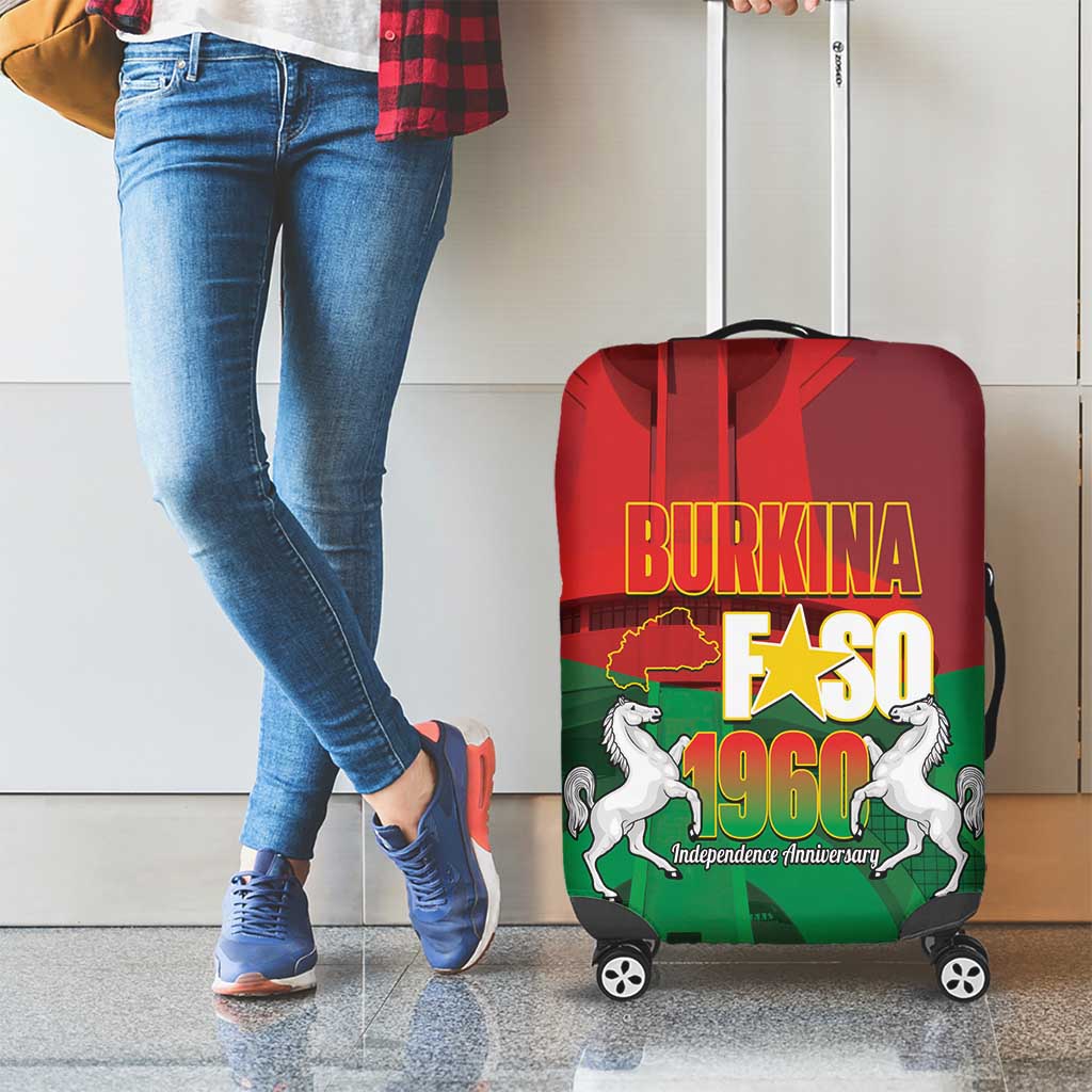 Burkina Faso Independence Day Luggage Cover National Heroes Monument Proud LT14