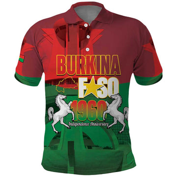 Burkina Faso Independence Day Polo Shirt National Heroes Monument Proud LT14