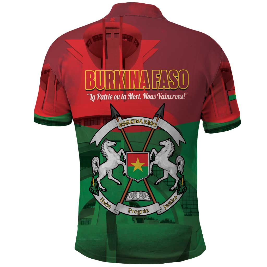Burkina Faso Independence Day Polo Shirt National Heroes Monument Proud LT14