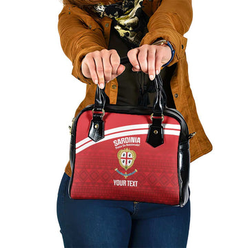 Custom Sardinia Football Shoulder Handbag Forza Sa Natzionale Sardegna Pattern LT14