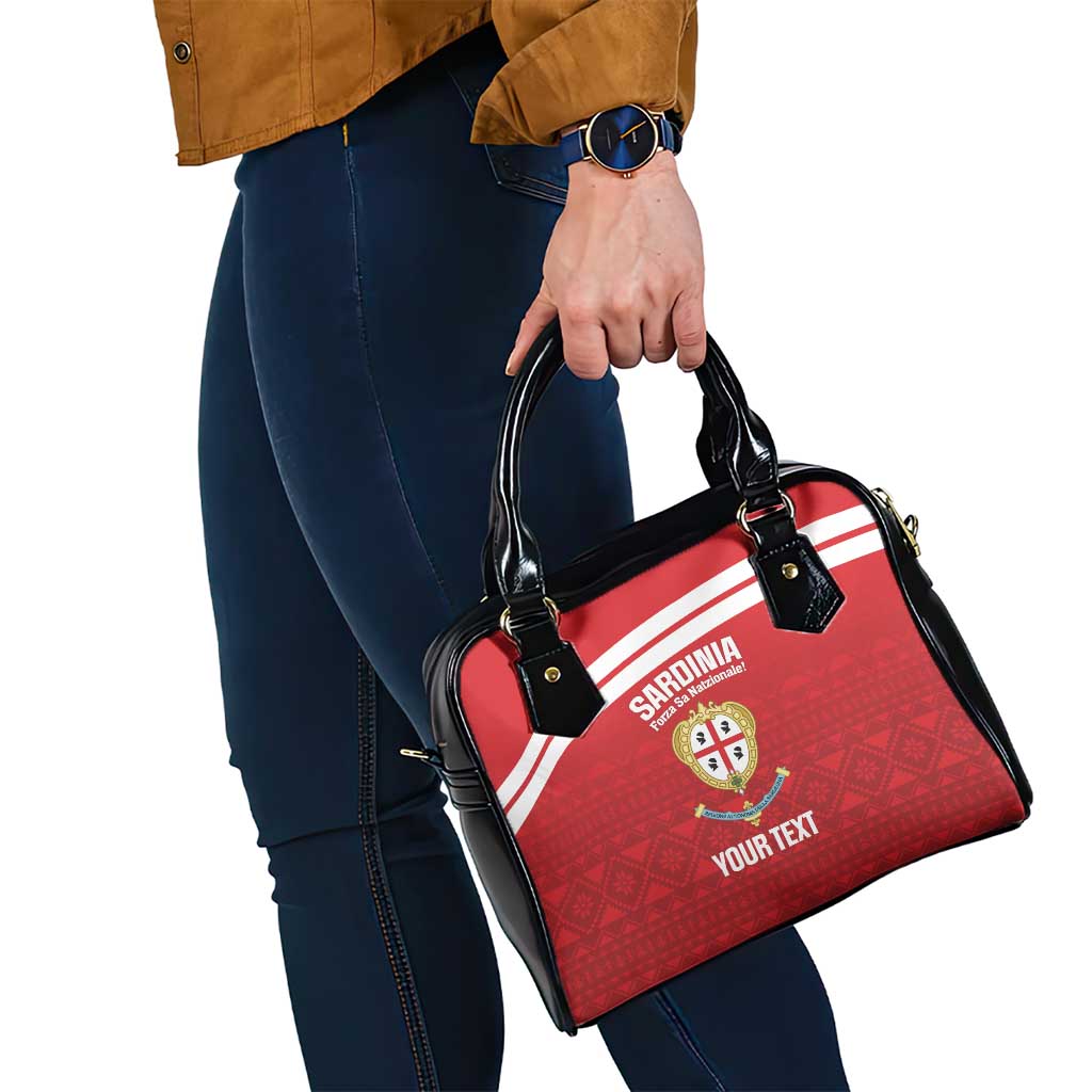 Custom Sardinia Football Shoulder Handbag Forza Sa Natzionale Sardegna Pattern LT14