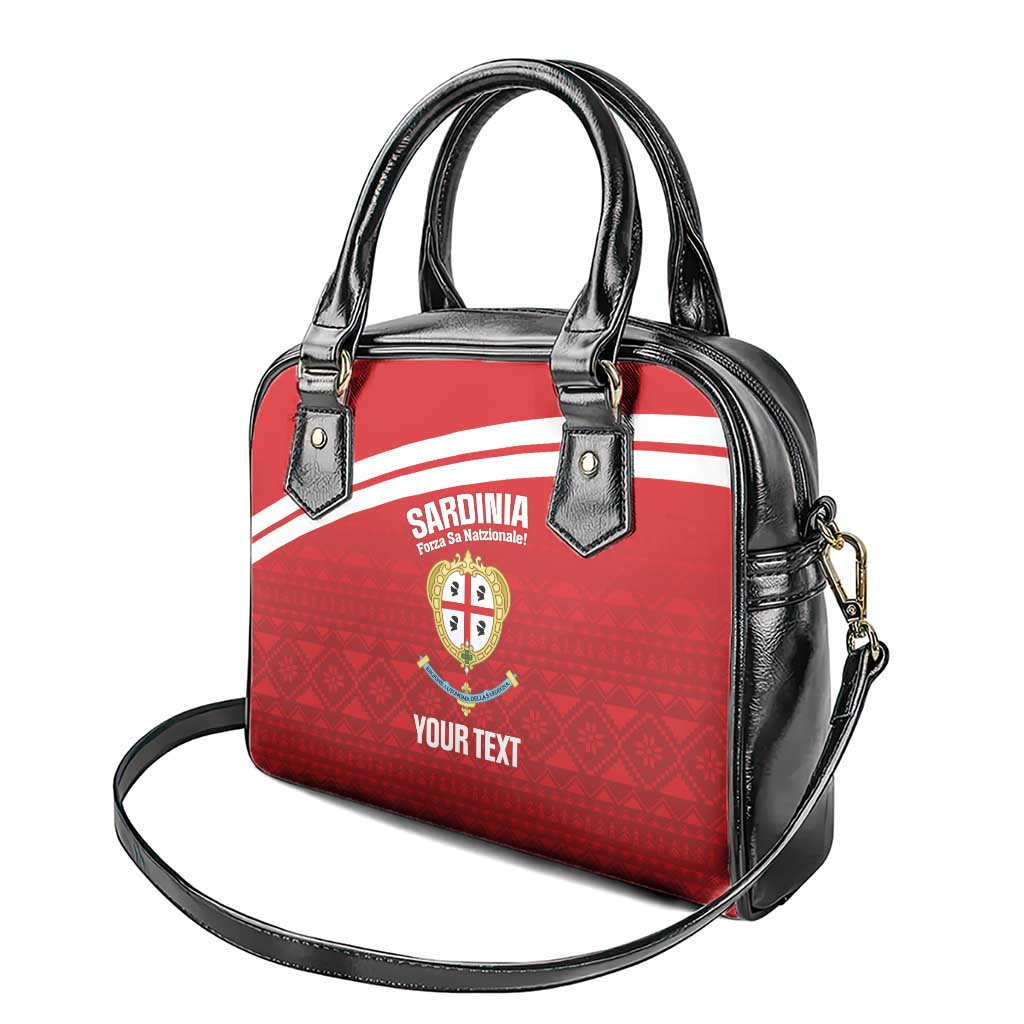 Custom Sardinia Football Shoulder Handbag Forza Sa Natzionale Sardegna Pattern LT14