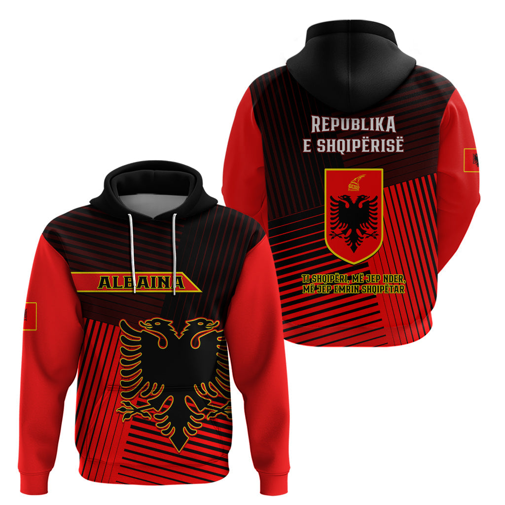 Albania Hoodie Coat Of Arms Dynamic Style LT14