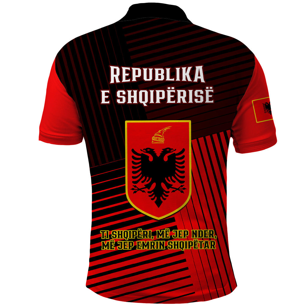 Albania Polo Shirt Coat Of Arms Dynamic Style LT14
