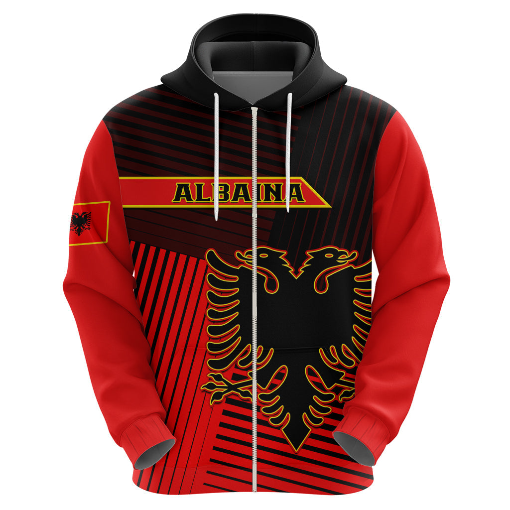 Personalised Albania Hoodie Coat Of Arms Dynamic Style LT14