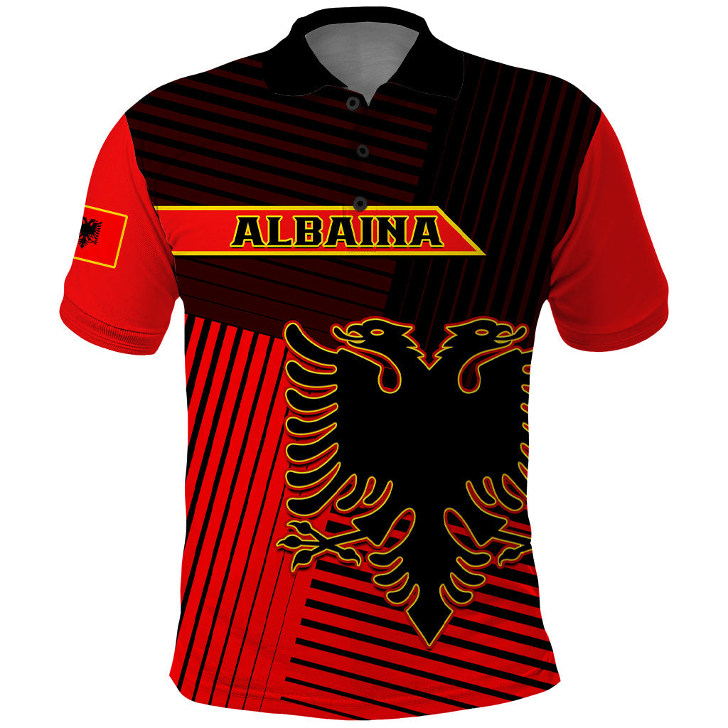 Personalised Albania Polo Shirt Coat Of Arms Dynamic Style LT14