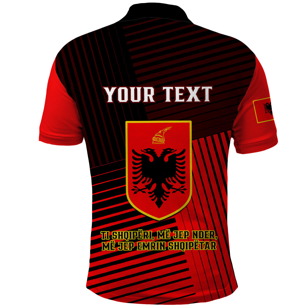 Personalised Albania Polo Shirt Coat Of Arms Dynamic Style LT14