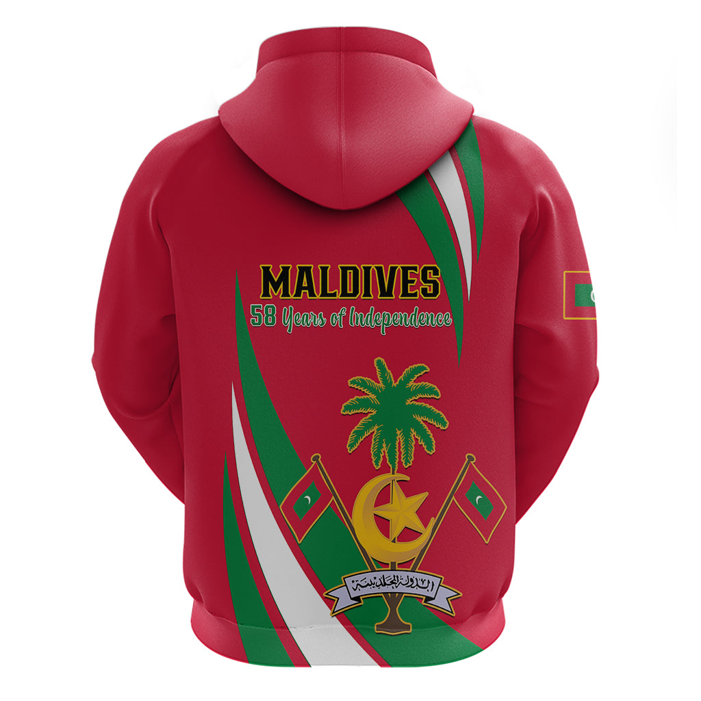 Maldives Independence Day Hoodie Happy 58th Anniversary LT14