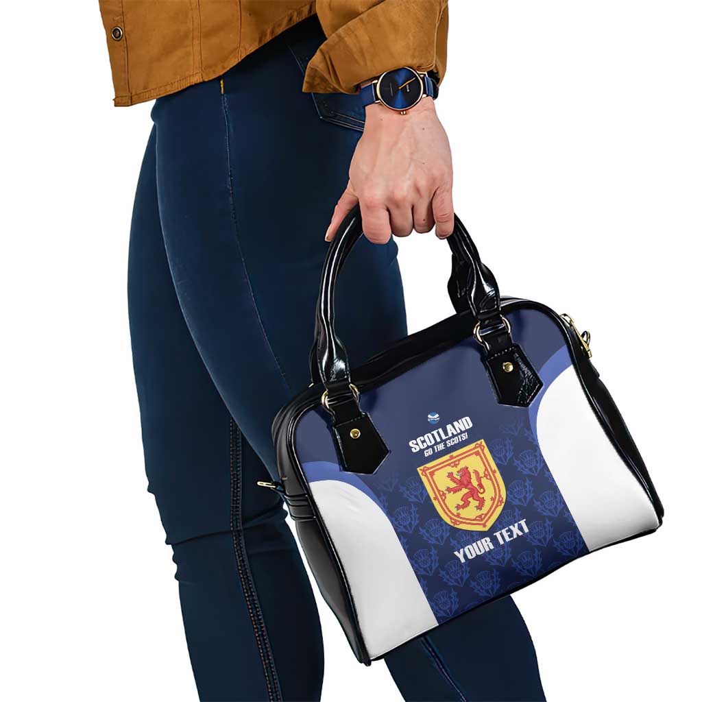 Custom Scotland Cricket Shoulder Handbag Go Scots Thistle Pattern LT14