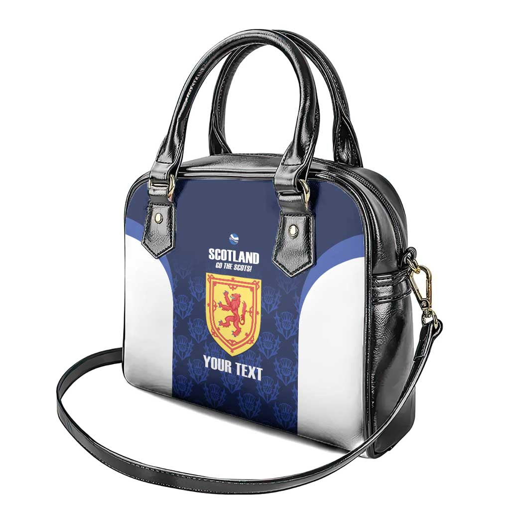 Custom Scotland Cricket Shoulder Handbag Go Scots Thistle Pattern LT14