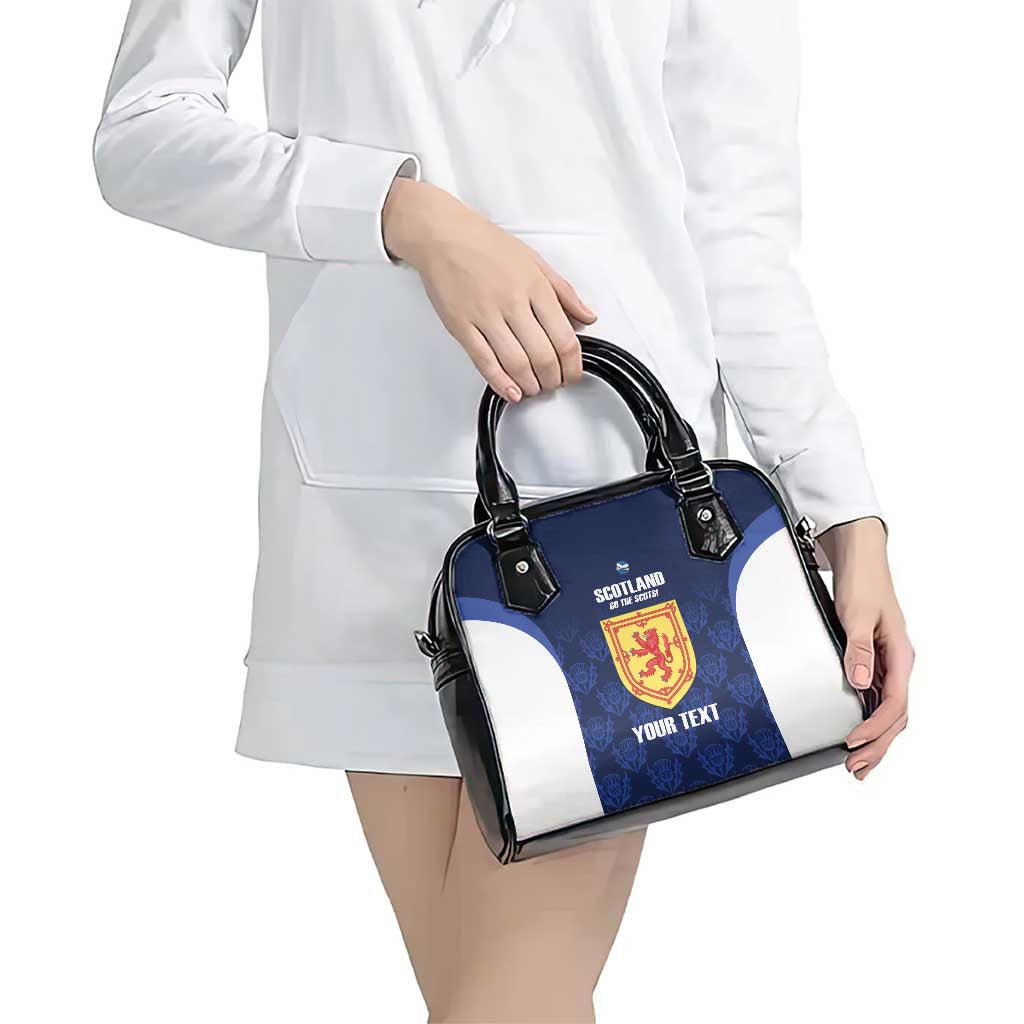 Custom Scotland Cricket Shoulder Handbag Go Scots Thistle Pattern LT14