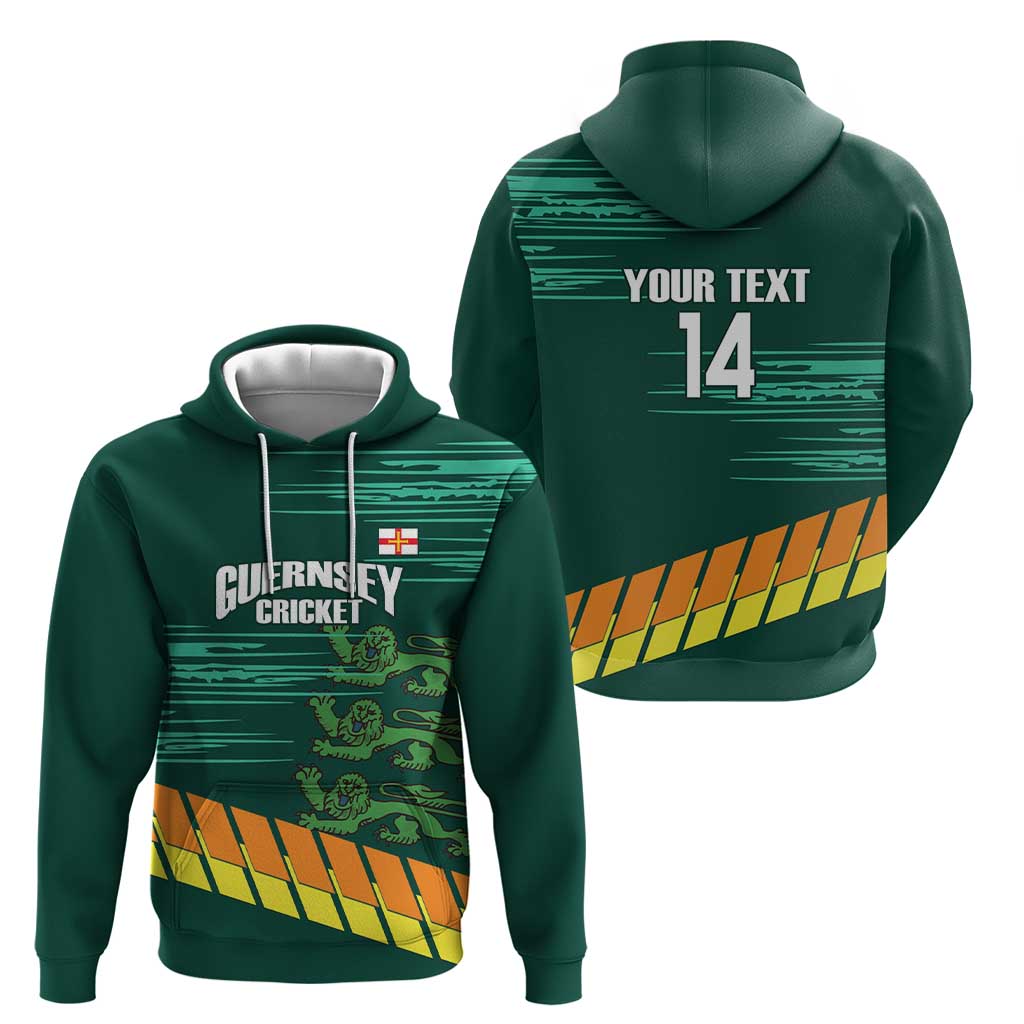 Custom Guernsey Cricket Hoodie Go Champions LT14