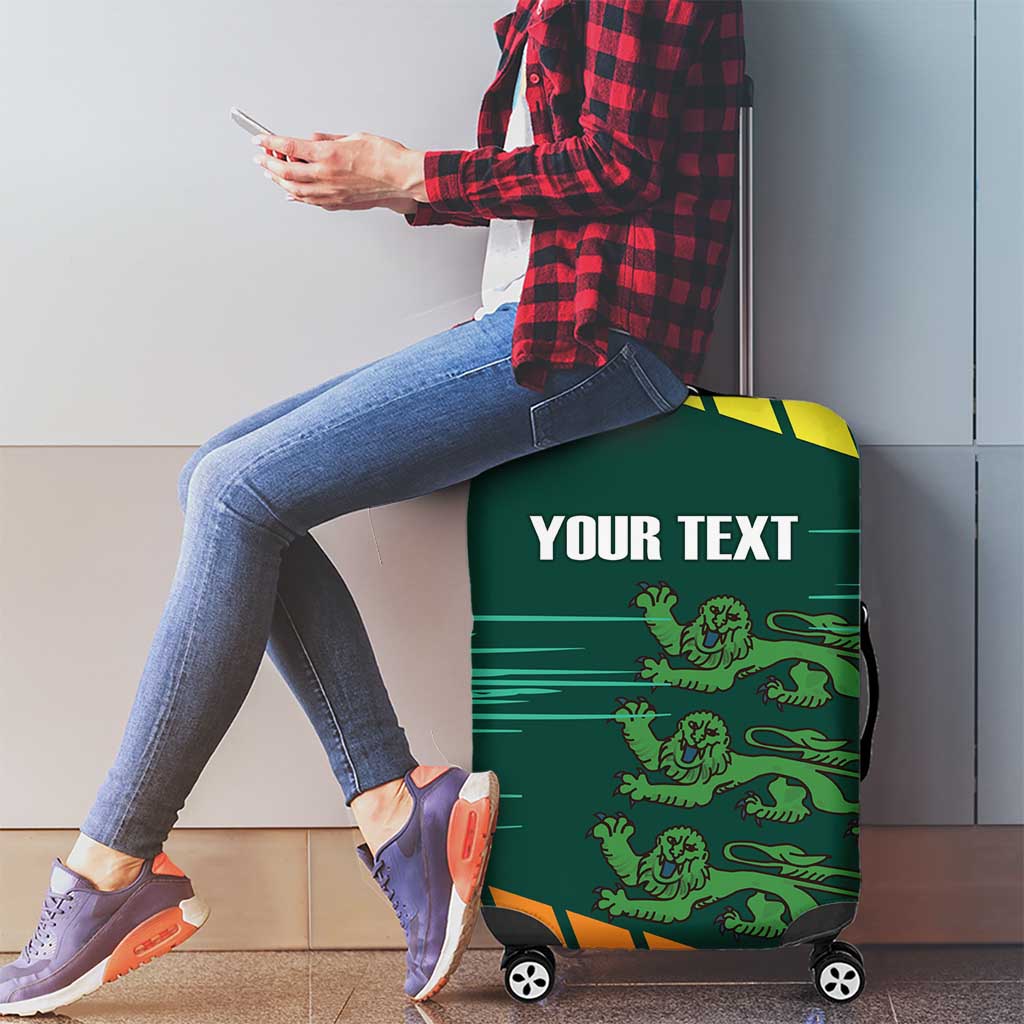 Custom Guernsey Cricket Luggage Cover Go Champions LT14