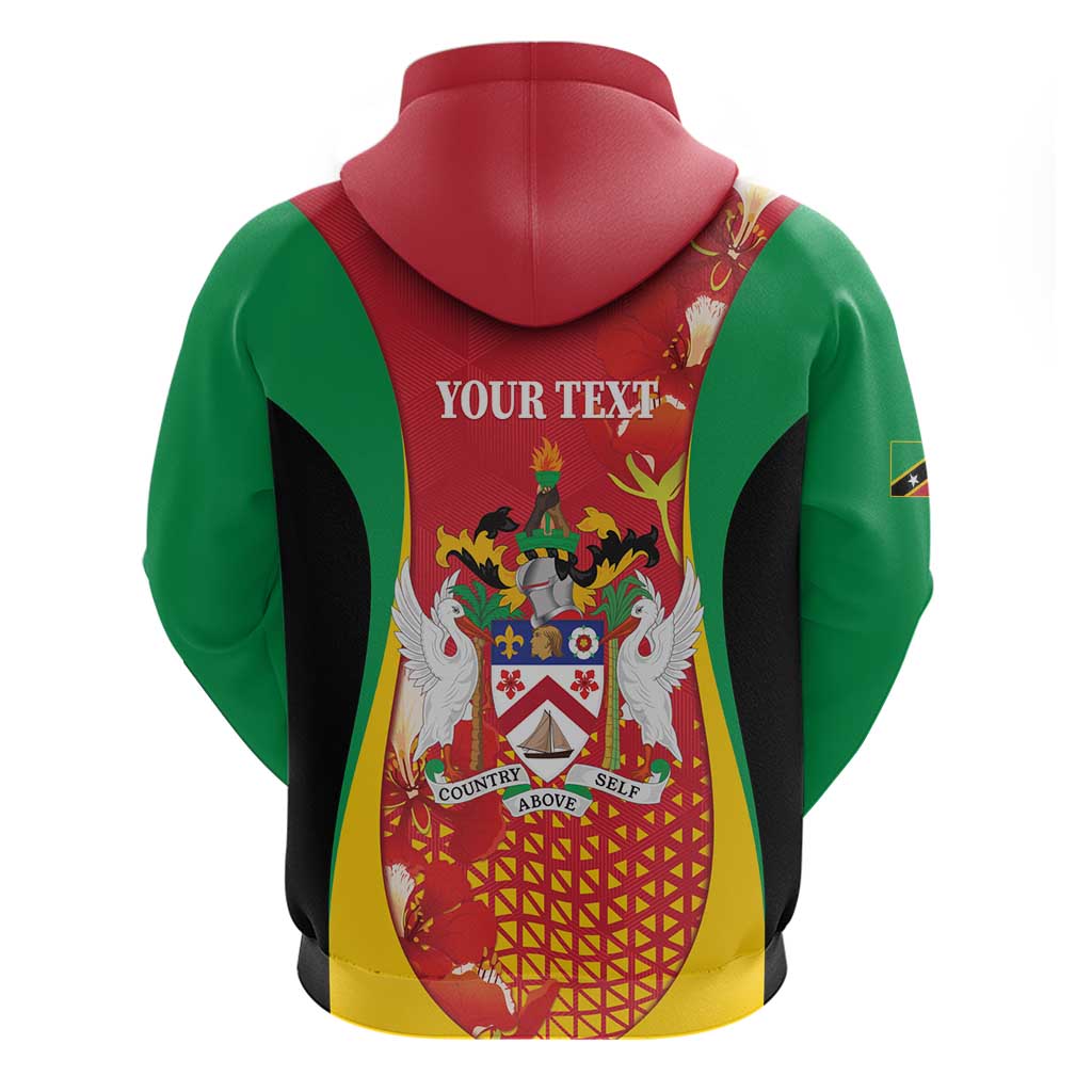 Personalized Saint Kitts and Nevis Hoodie Pelican 42nd Independence Anniversary LT14