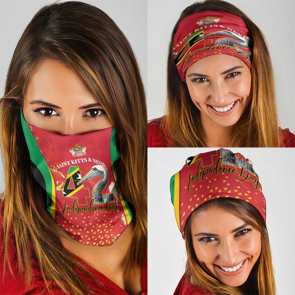 Saint Kitts and Nevis Neck Gaiter Pelican 42nd Independence Anniversary LT14