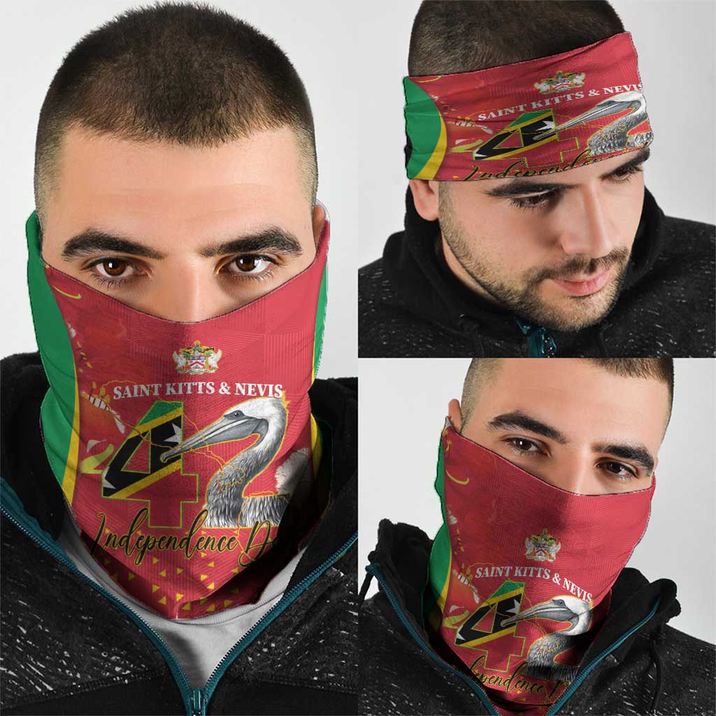 Saint Kitts and Nevis Neck Gaiter Pelican 42nd Independence Anniversary LT14