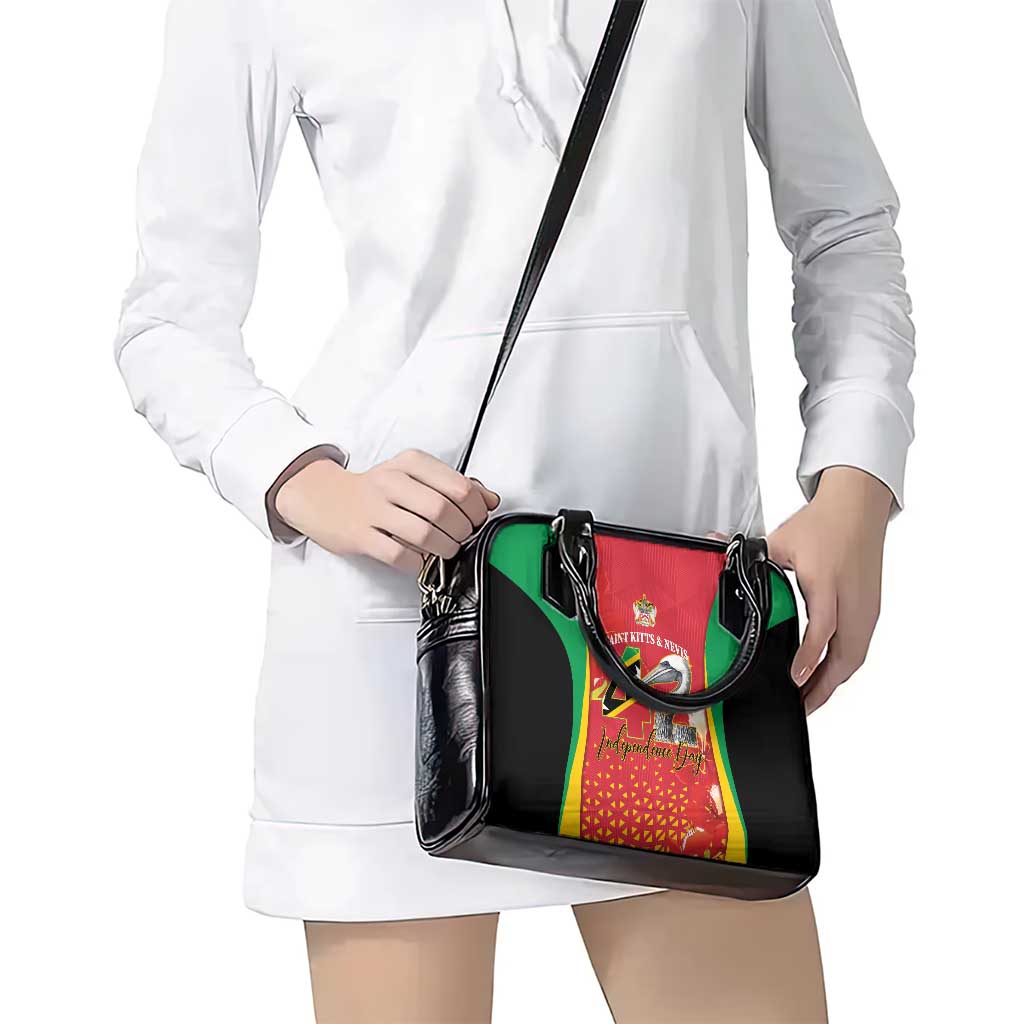 Saint Kitts and Nevis Shoulder Handbag Pelican 42nd Independence Anniversary LT14