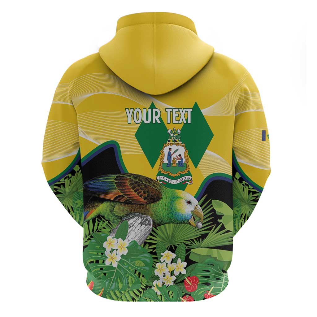 Personalized Saint Vincent and the Grenadines Hoodie Amazona Guildingii 46 Years Of Independence LT14