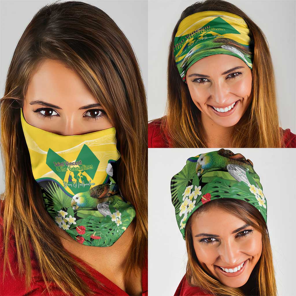Saint Vincent and the Grenadines Neck Gaiter Amazona Guildingii 46 Years Of Independence LT14