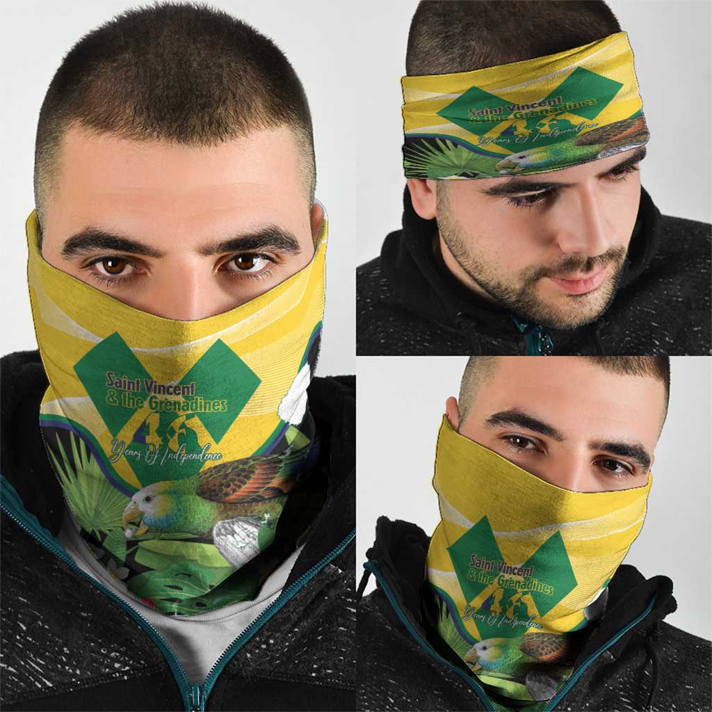 Saint Vincent and the Grenadines Neck Gaiter Amazona Guildingii 46 Years Of Independence LT14