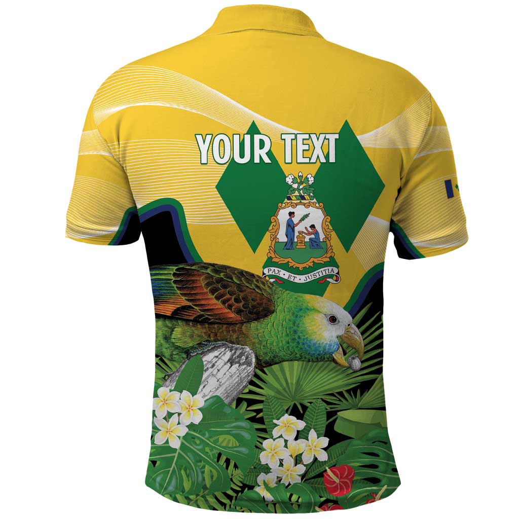 Personalized Saint Vincent and the Grenadines Polo Shirt Amazona Guildingii 46 Years Of Independence LT14