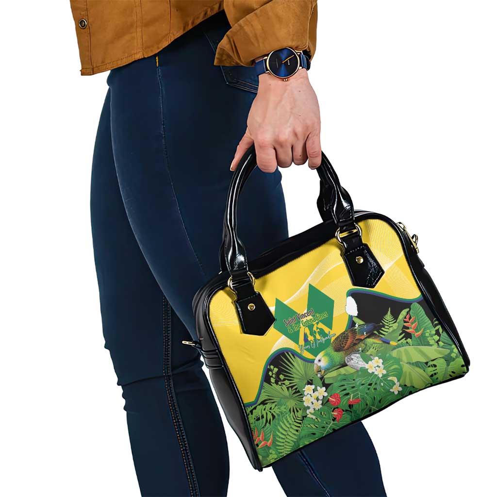 Saint Vincent and the Grenadines Shoulder Handbag Amazona Guildingii 46 Years Of Independence LT14