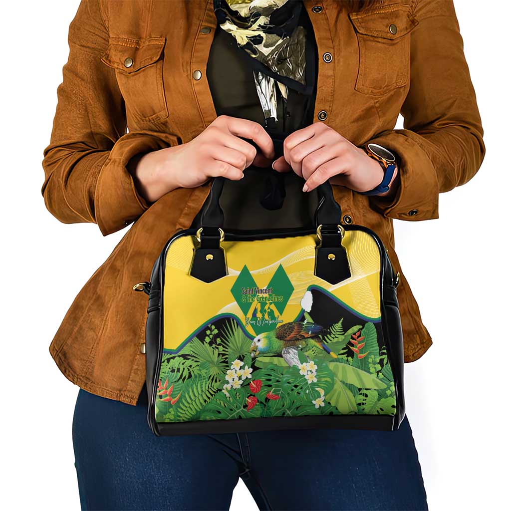 Saint Vincent and the Grenadines Shoulder Handbag Amazona Guildingii 46 Years Of Independence LT14