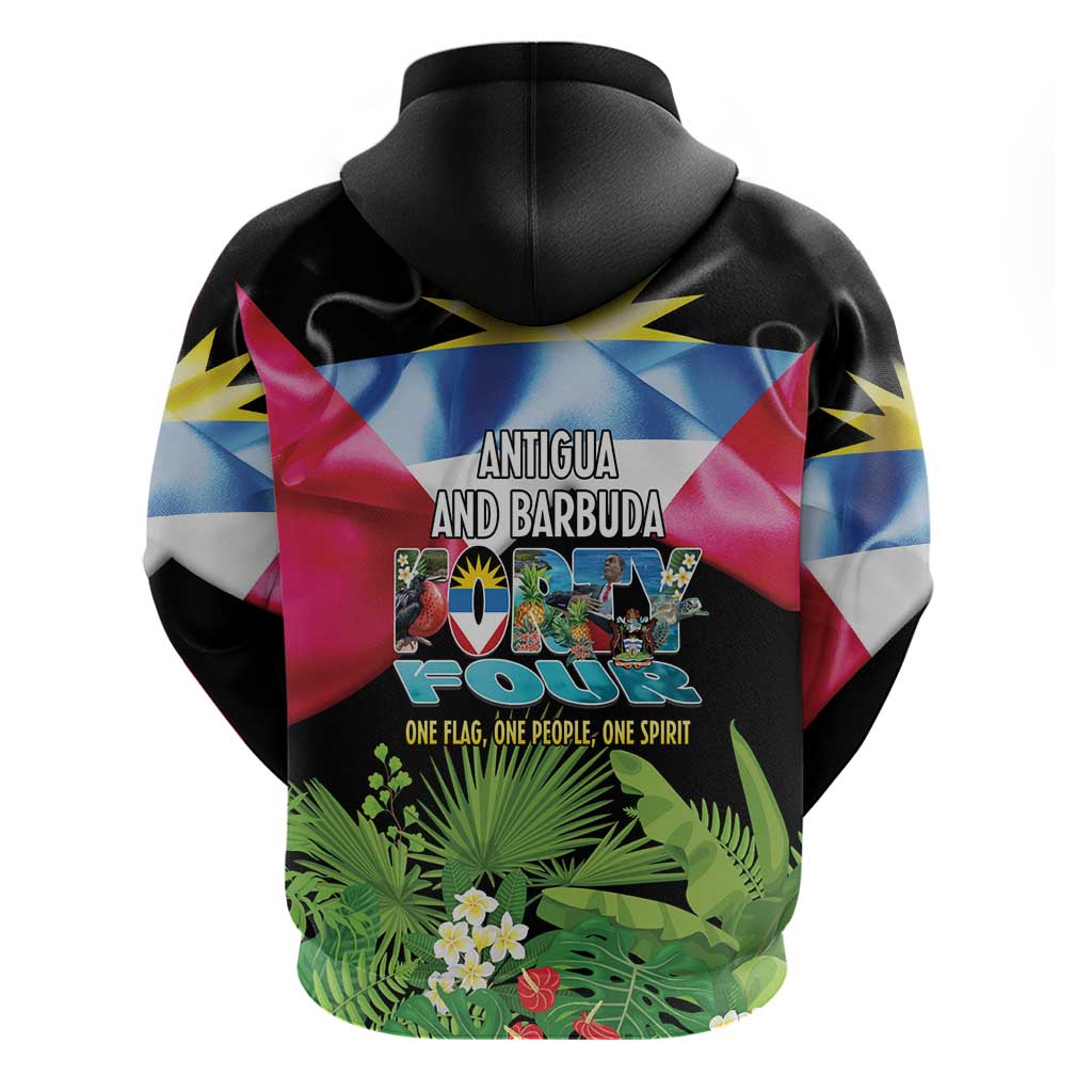 Antigua and Barbuda Independence Day Hoodie 44th Anniversary One Flag One People One Spirit LT14