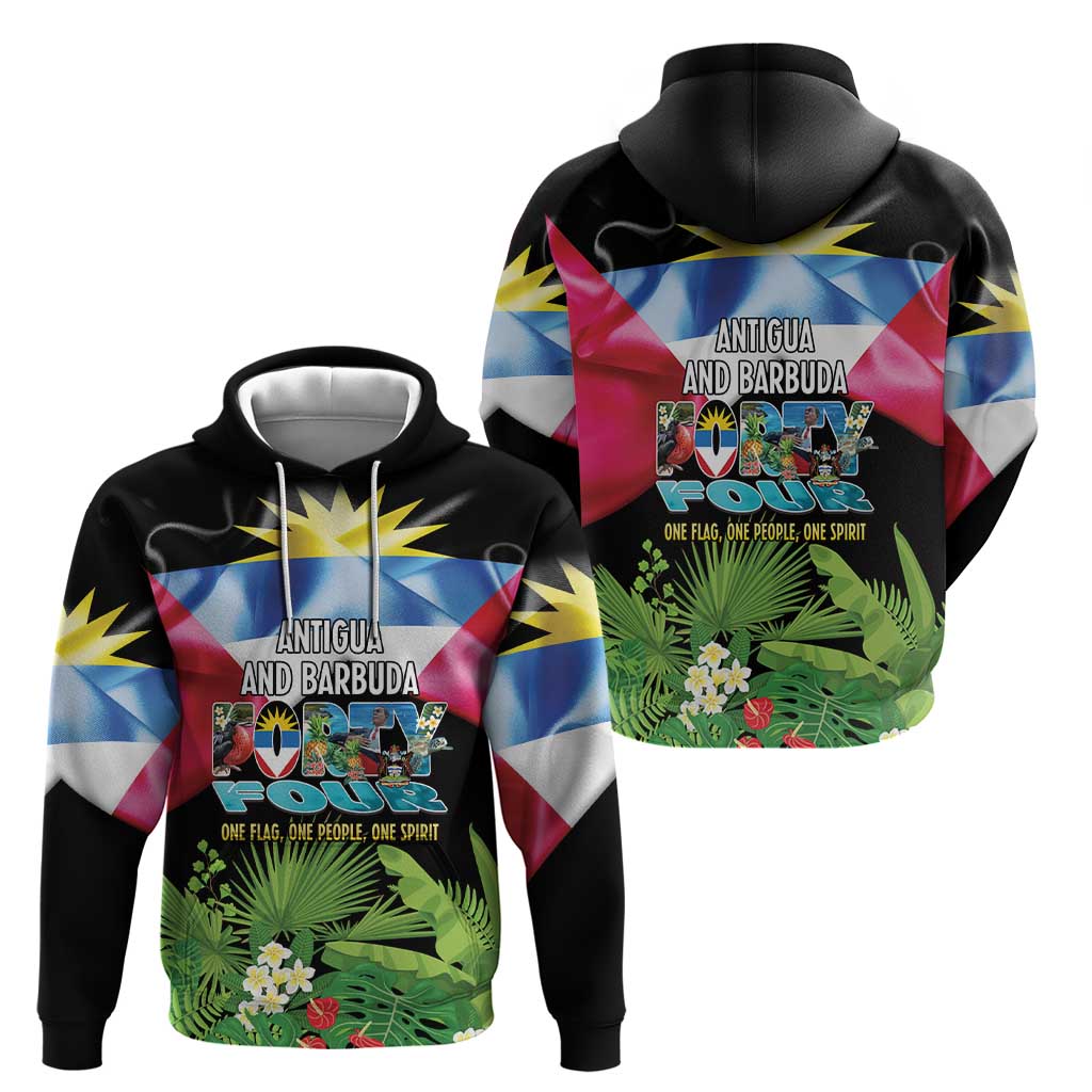 Antigua and Barbuda Independence Day Hoodie 44th Anniversary One Flag One People One Spirit LT14